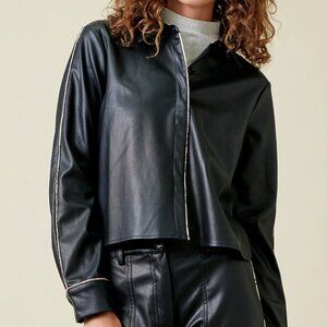 MYSTREE FAUX LEATHER JACKET